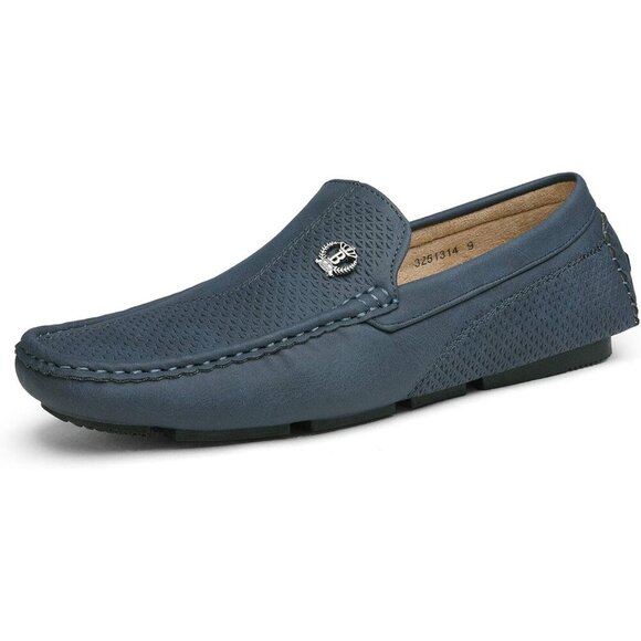 〽️Men\'s Navy Bruno Marc  Penny Moccasins Comfortable Casual Dress Loafers main image 7